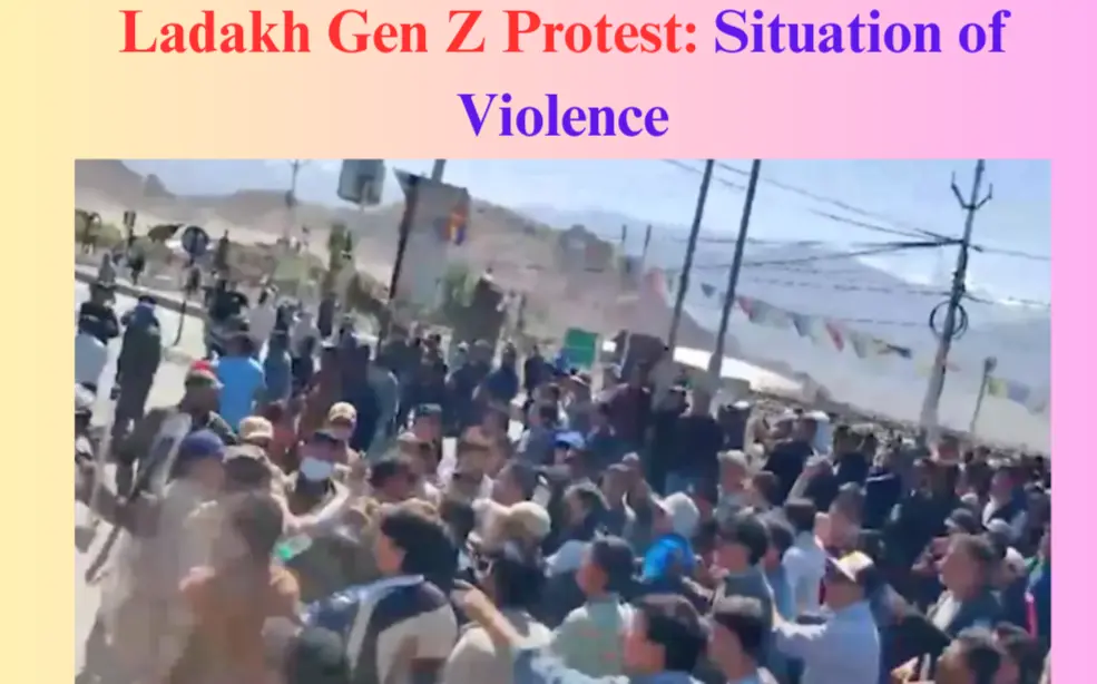 Ladakh Protest situation violance