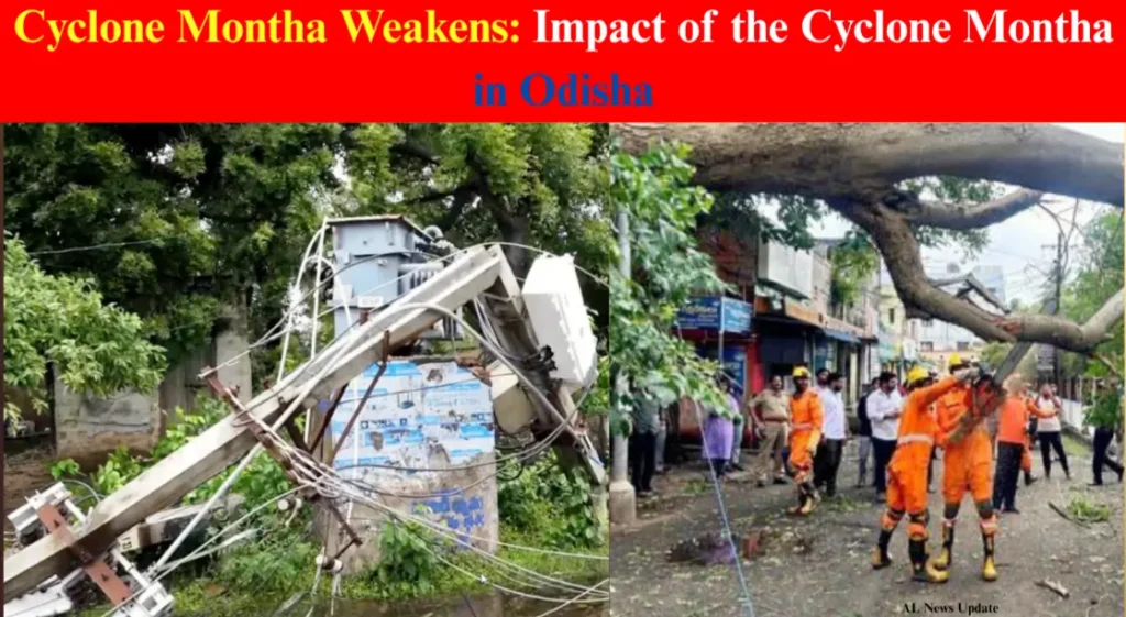 Cyclone Montha in Odhisha