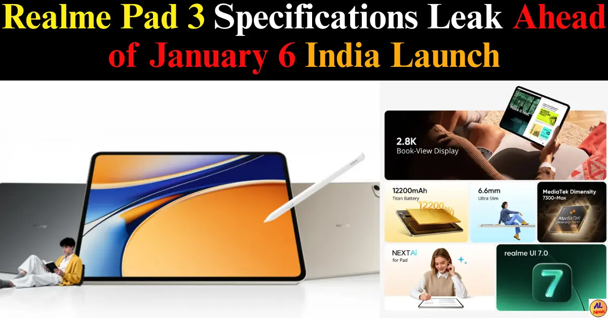 Realme Pad 3 Leaks and India Launch