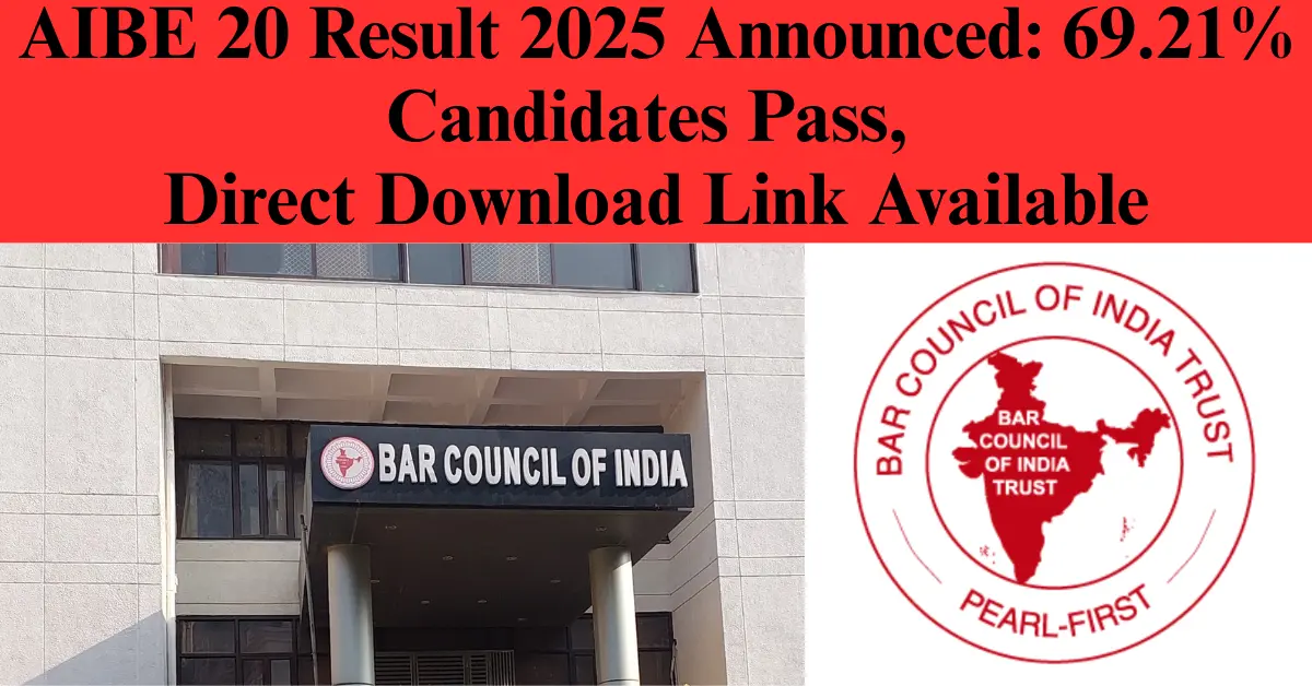 AIBE 20 Result 2025 Download Link