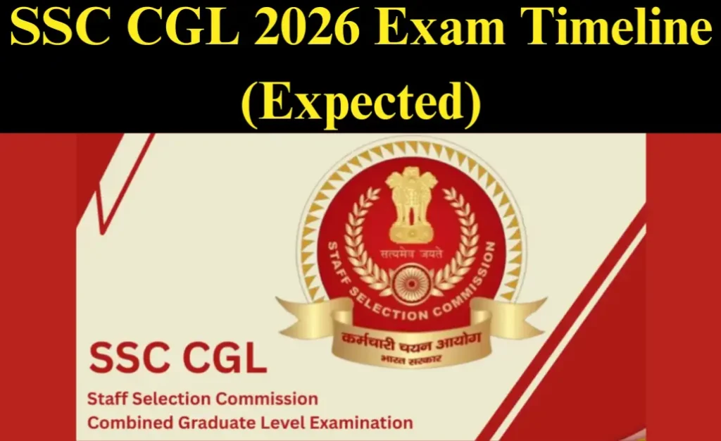 SSC Exam Calendar 2026 SSC CGL EXAM Date