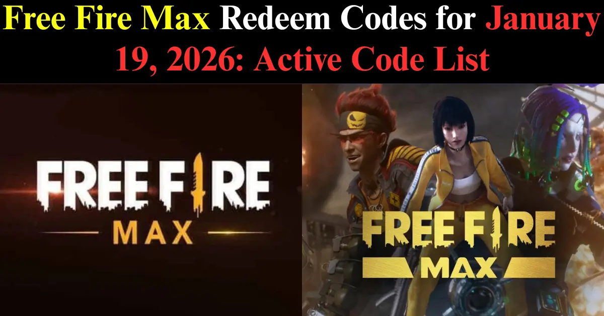 Free Fire Max Reedem Codes 19 Jan 2026