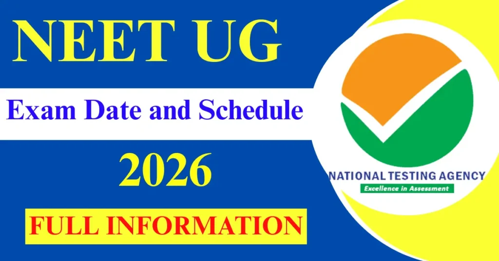 NEET UG 2026 Exam Date